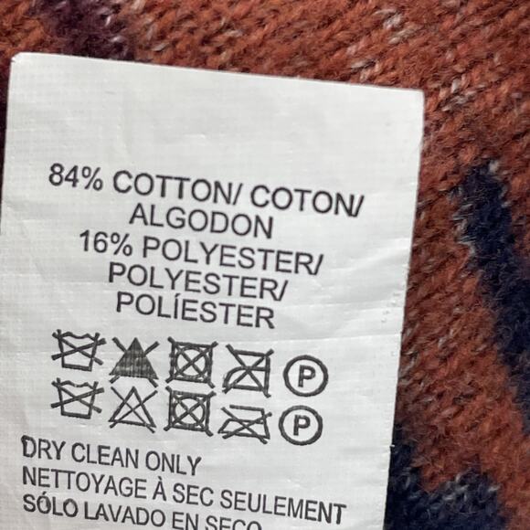 Lucky Brand Women's L Cardigan Aztec Southwestern Open Front Sweater Draped - Picture 8 of 9